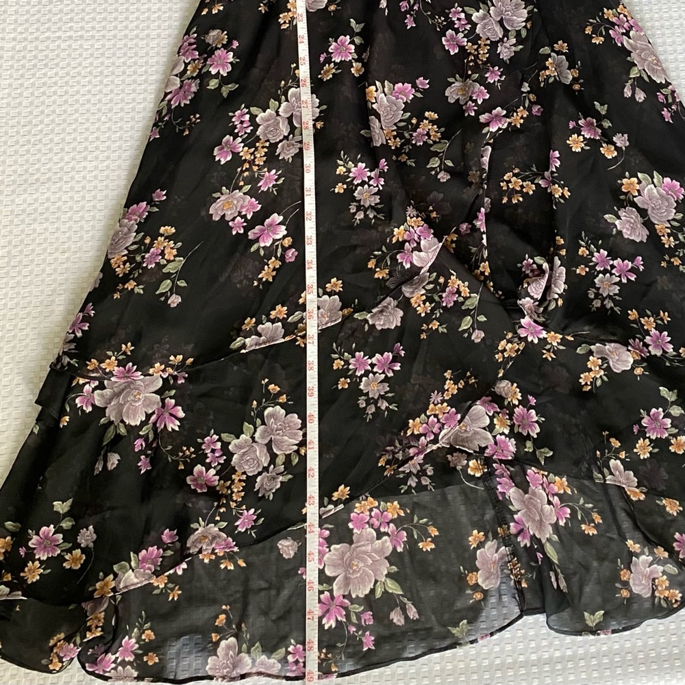 BETSEY JOHNSON Floral Wrap Midi Dress - Size 8 - Picture 8 of 10